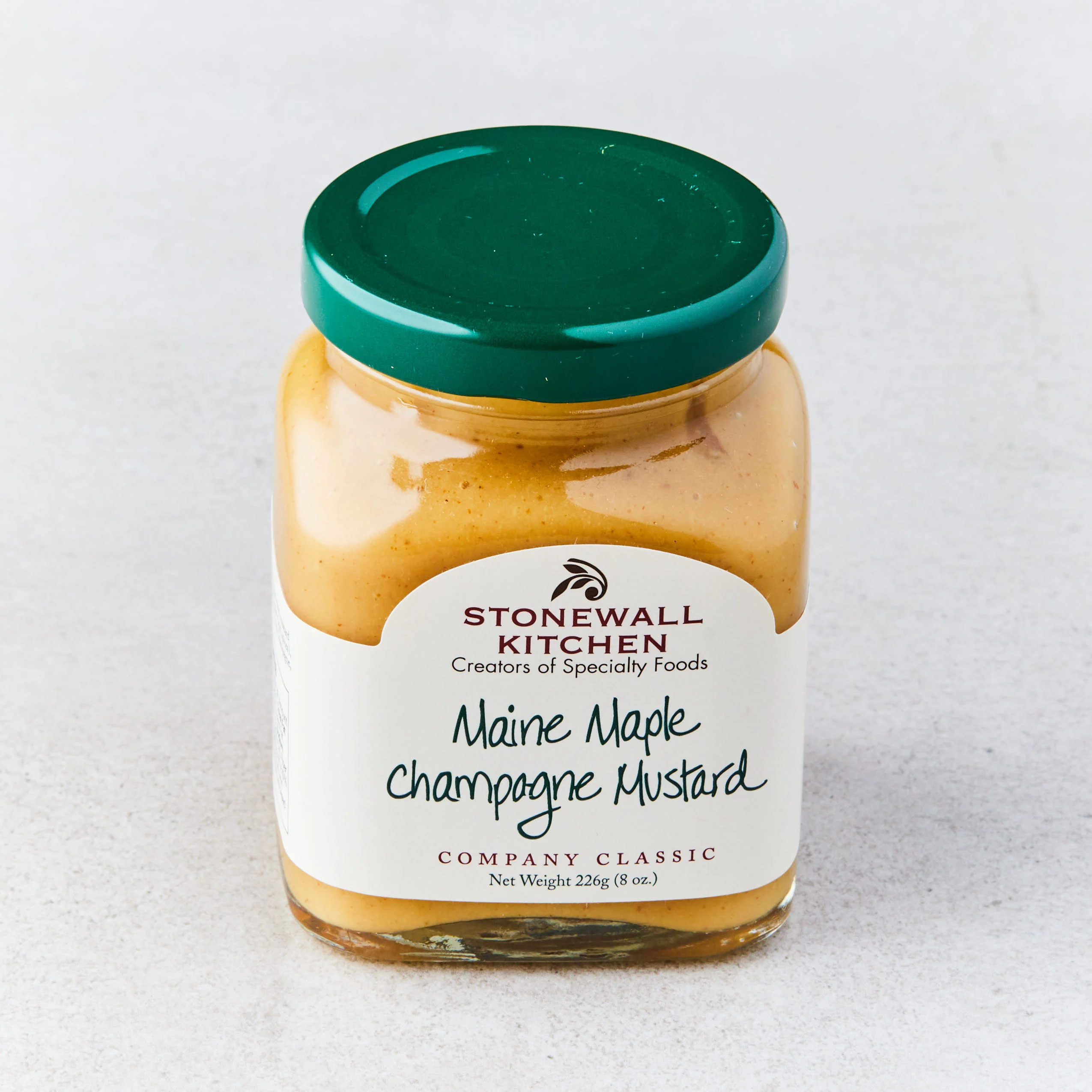 Sennep med champagne og lønnesirup