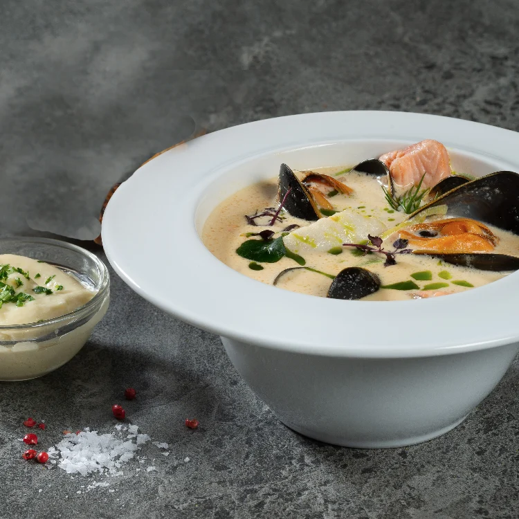 Fiskesuppe m/brød og aioli