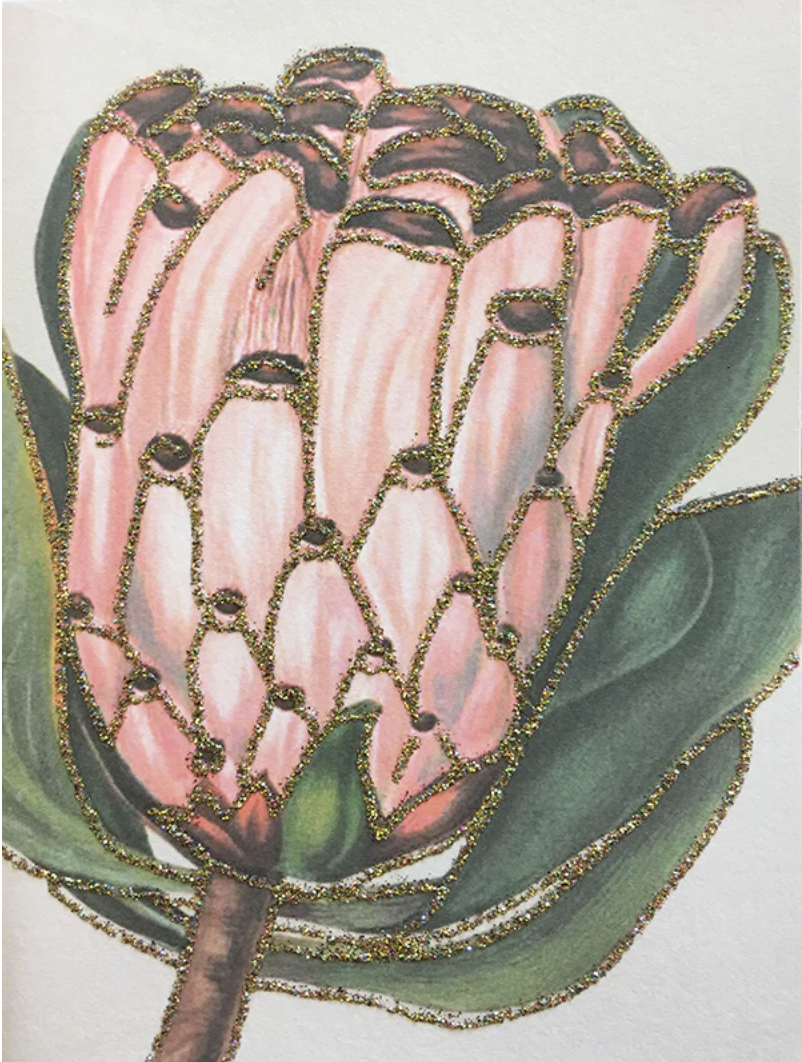 Kort med Protea