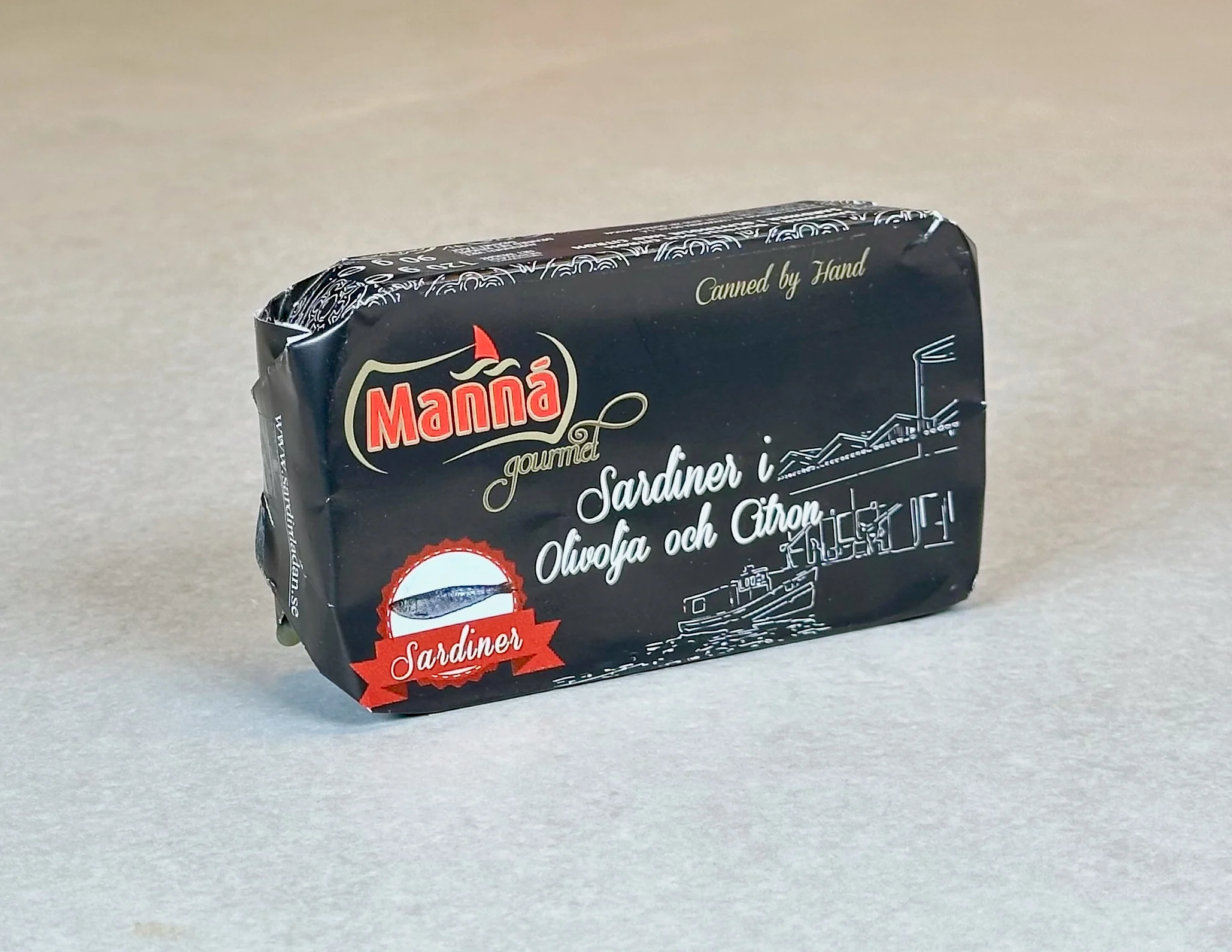 Sardiner i olivenolje og sitron