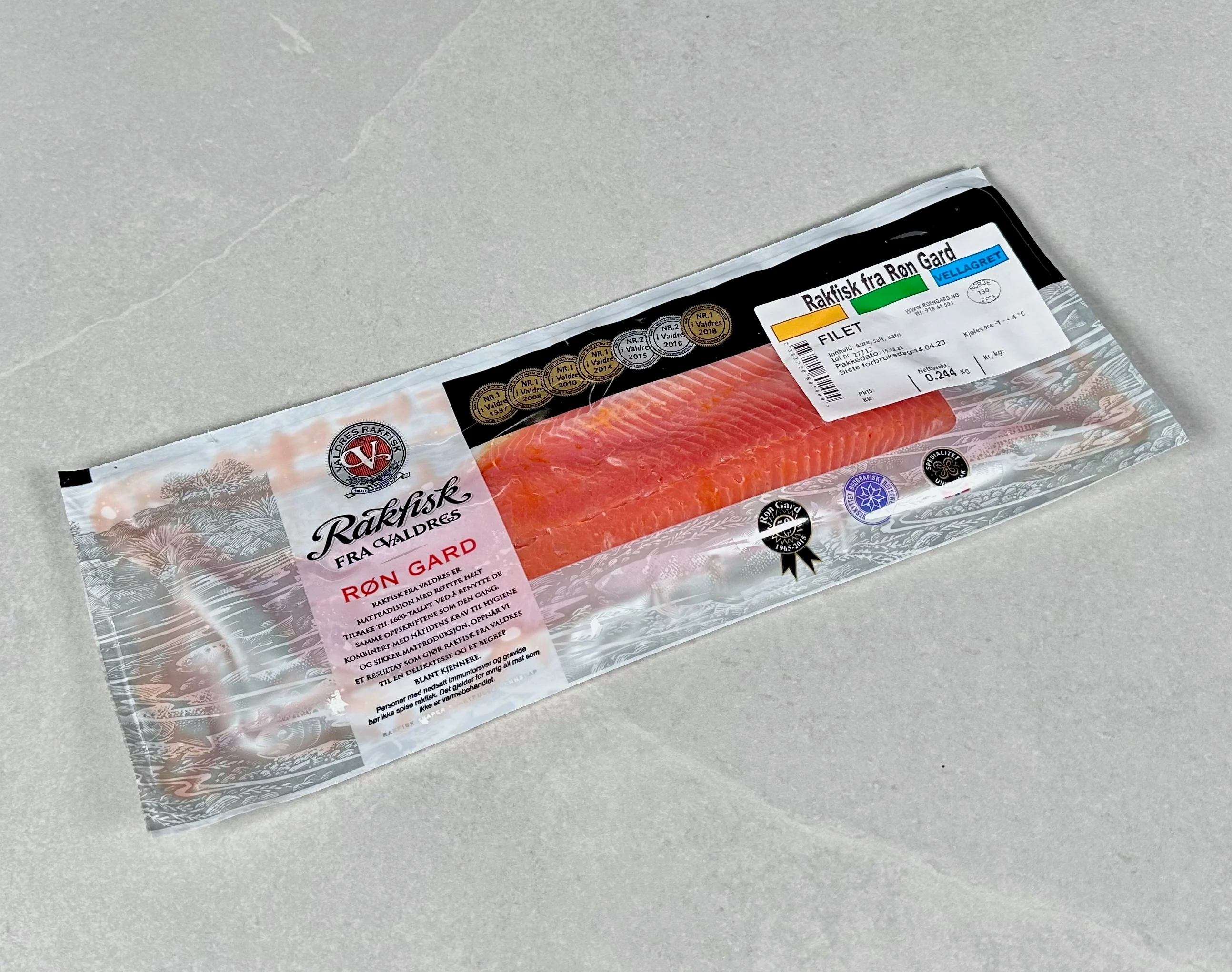 Rakfisk Røn gård, lagret