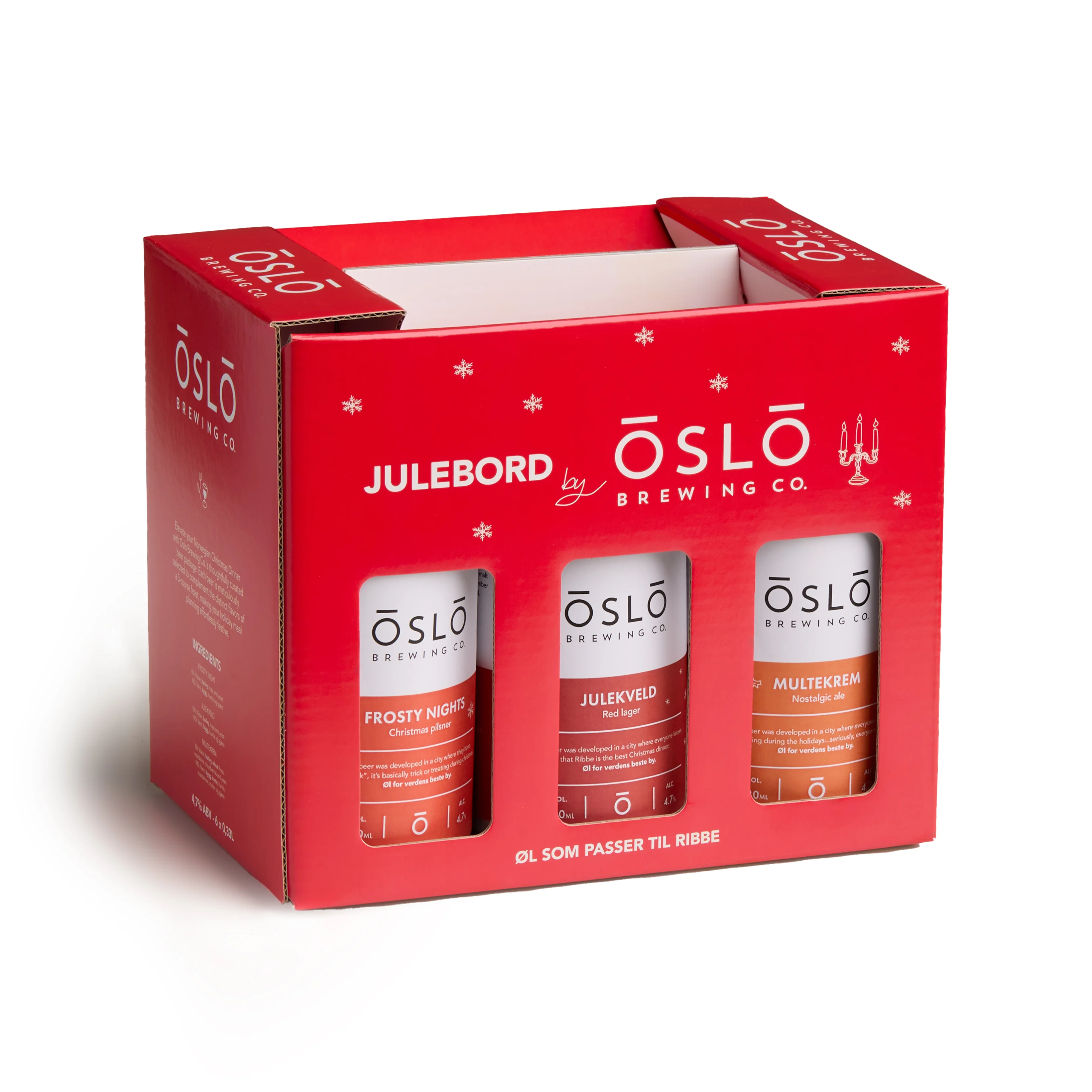 Julebord ØL kasse 4,7% - Rødt