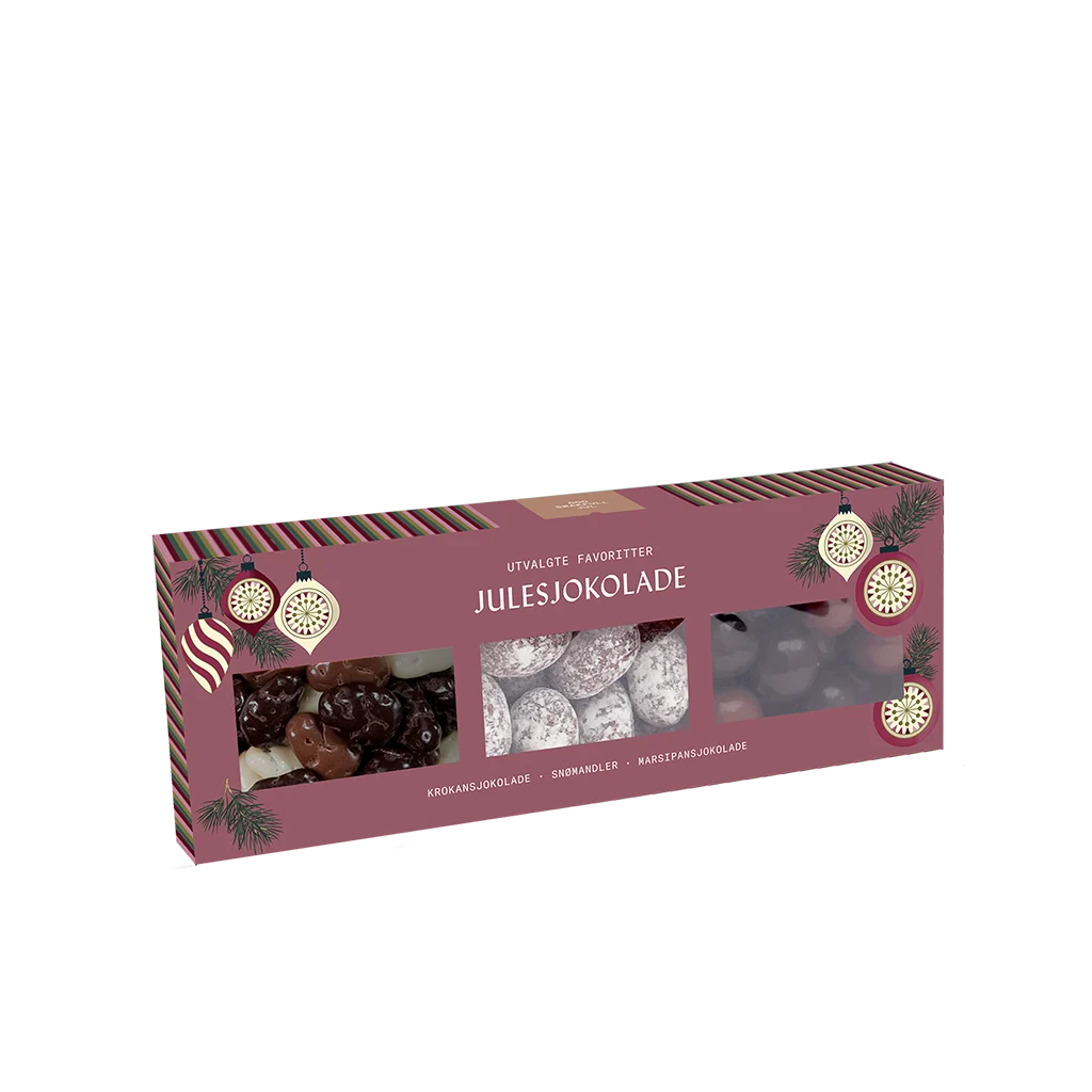 Julesjokolade, 3-pack, Solberg og Hansen