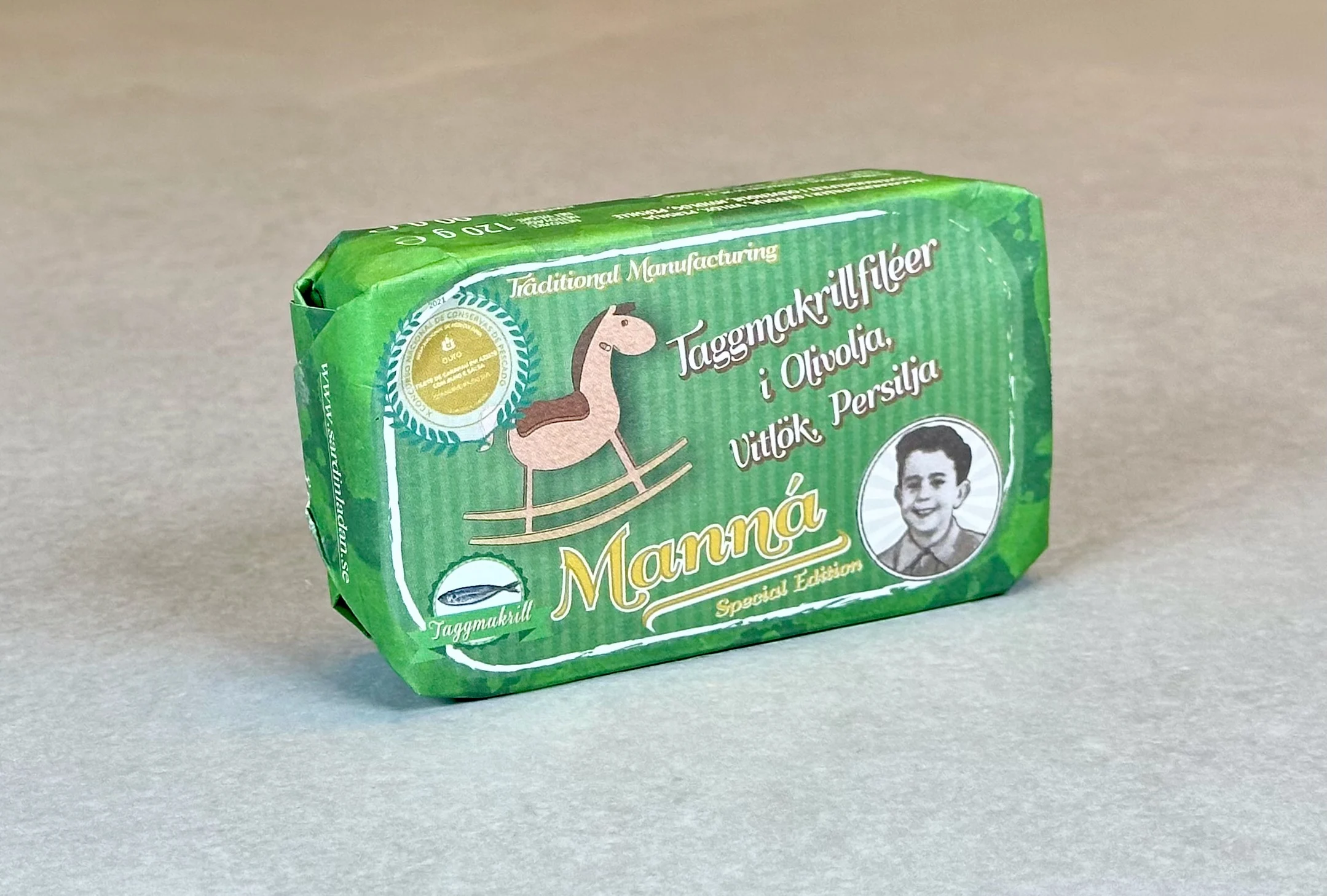 Hestemakrell i olivenolje