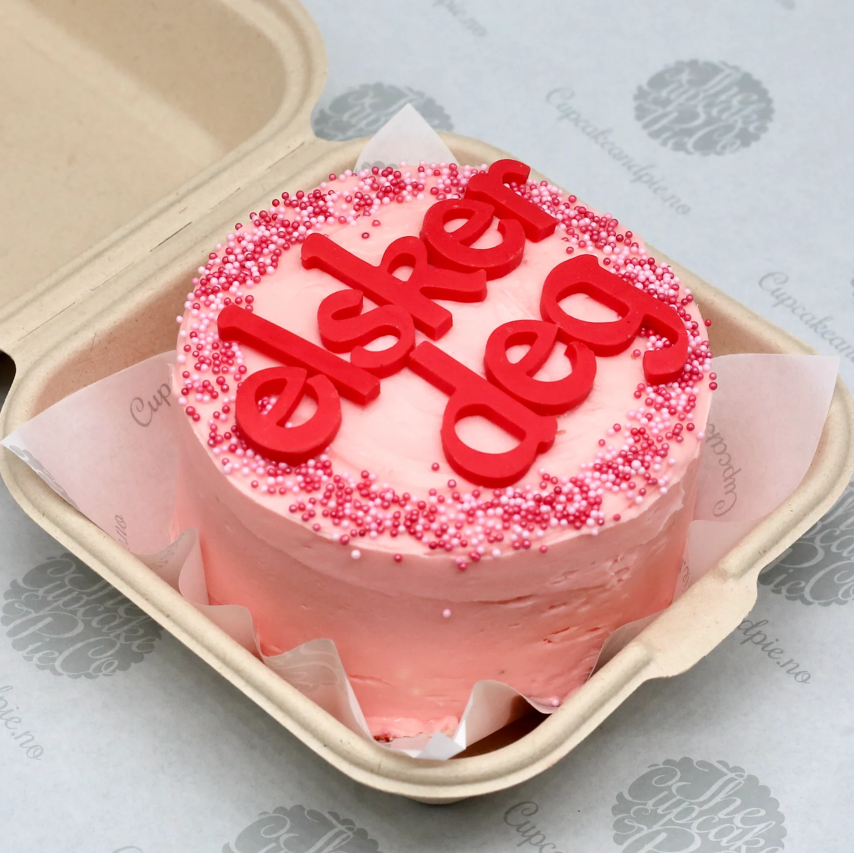 Bento Cake Valentine "elsker deg"