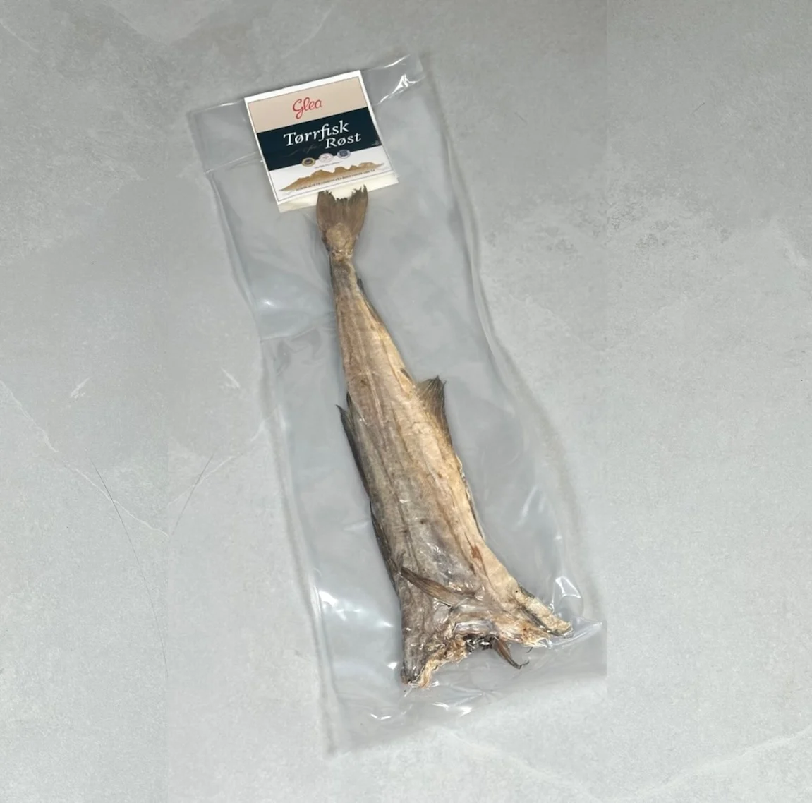 Tørrfisk hel, valset.