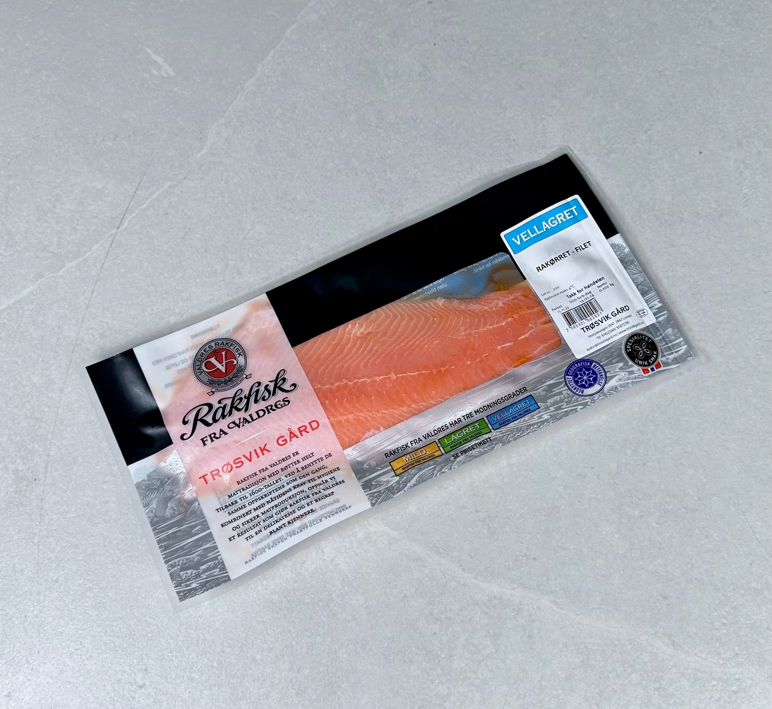 Rakfisk Trøsvik gård, vellagret