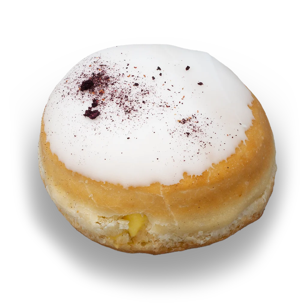 Bringebær & sjokolade donut