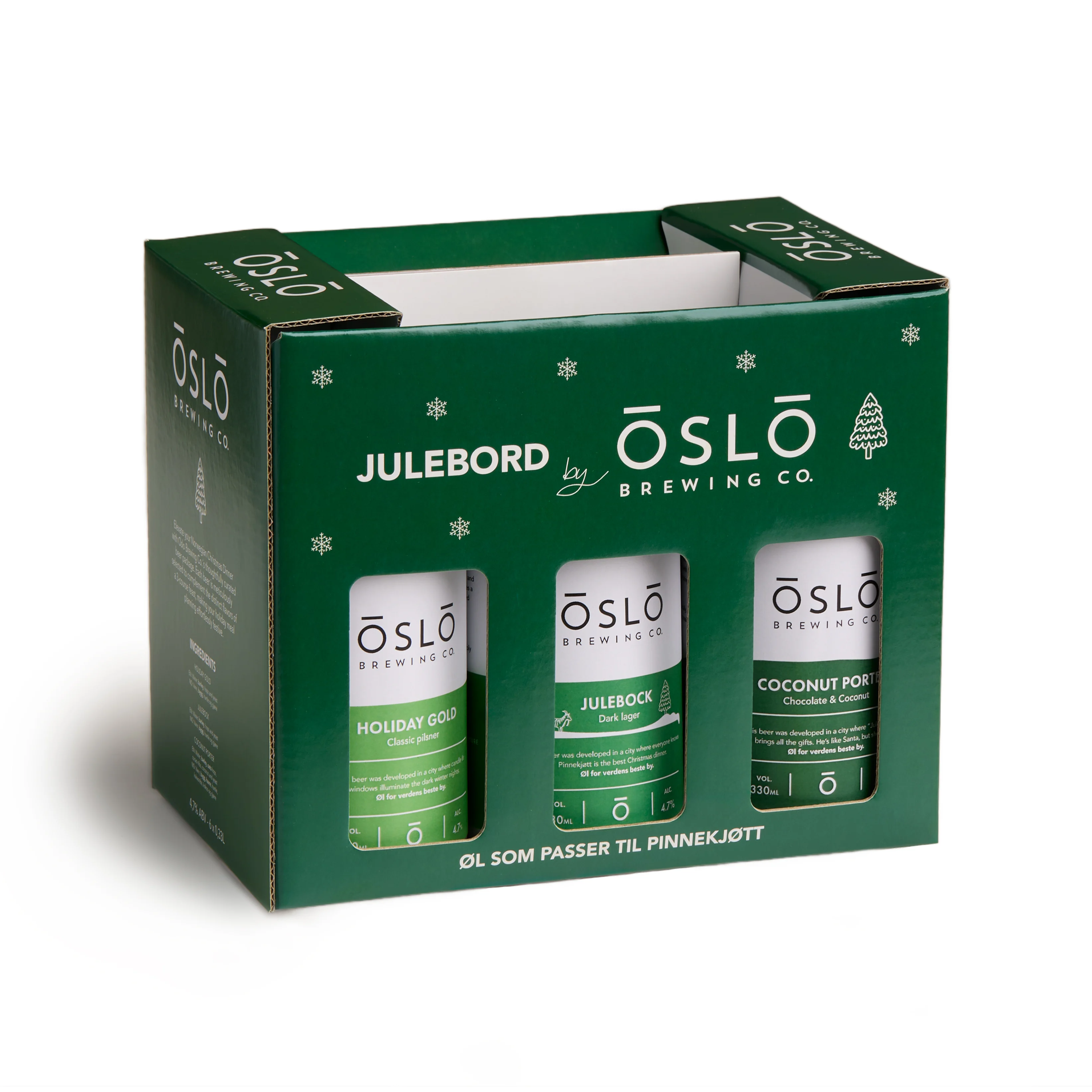 Julebord ØL kasse 4,7% - Grønn