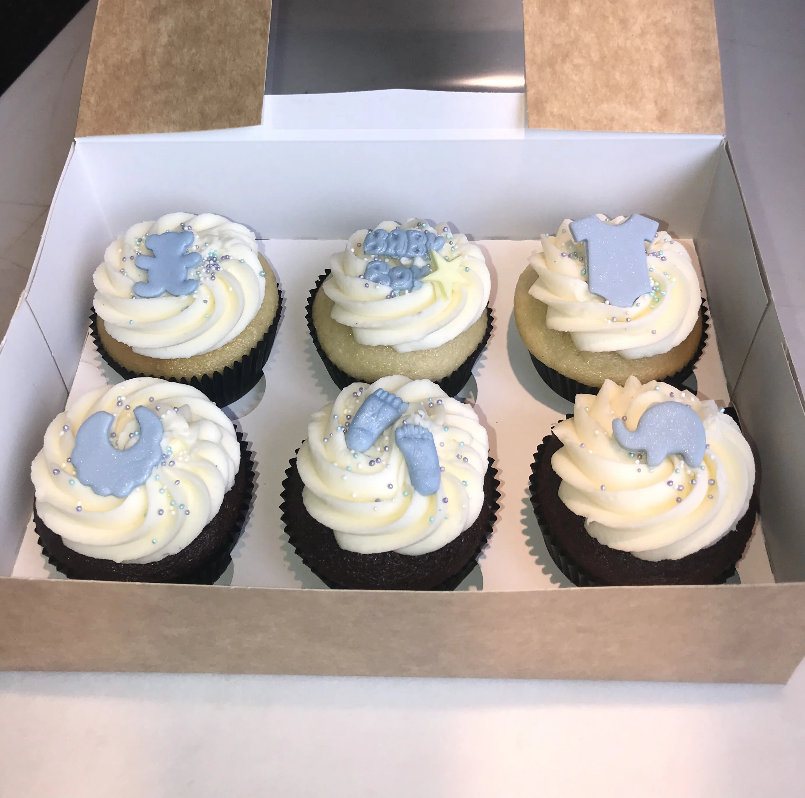 Cupcakes Baby Shower Boy