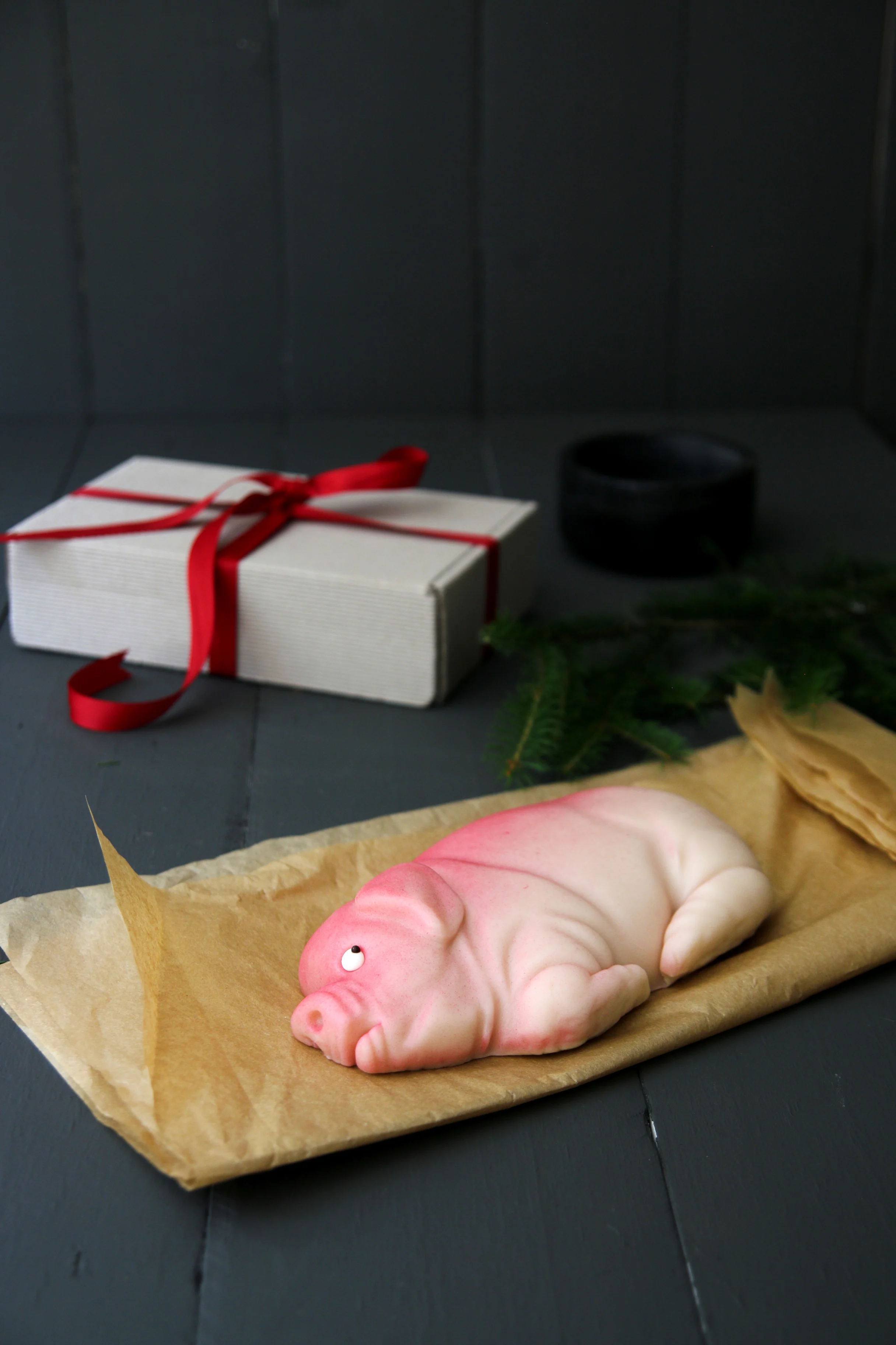 Grisemor stor marsipangris