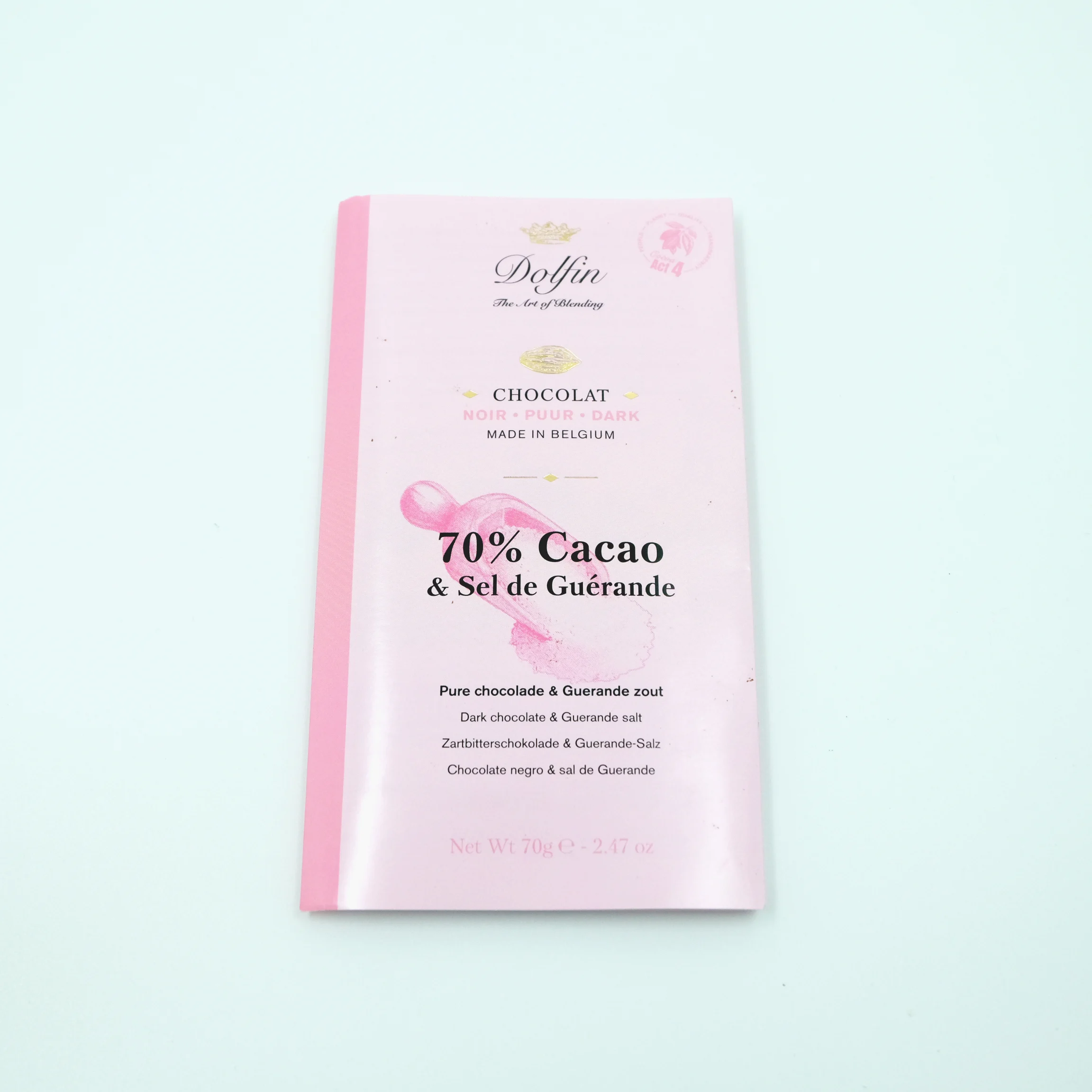 Belgisk sjokolade 70% kakao, fingersalt