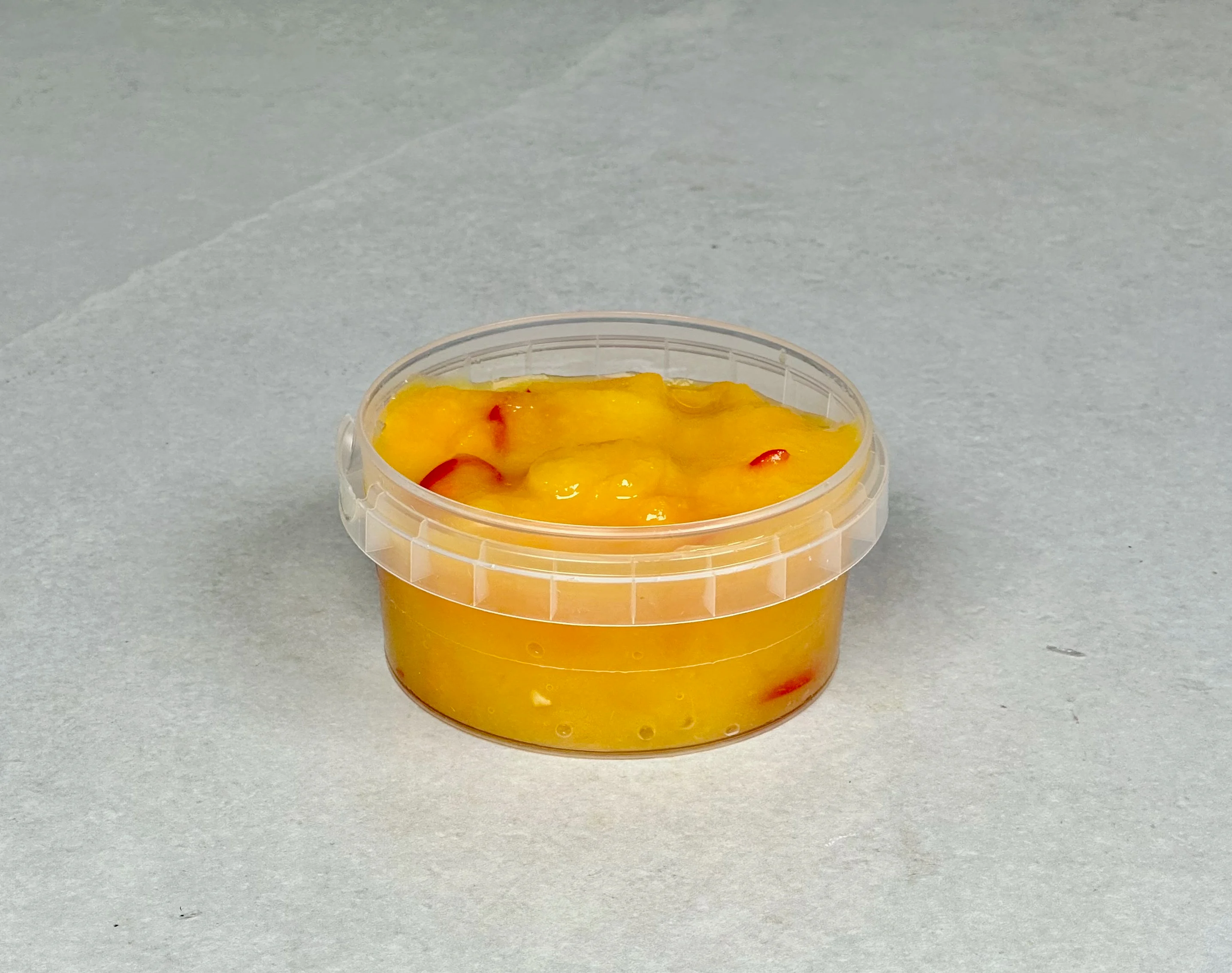 Mango/ananas-puré, hjemmelaget