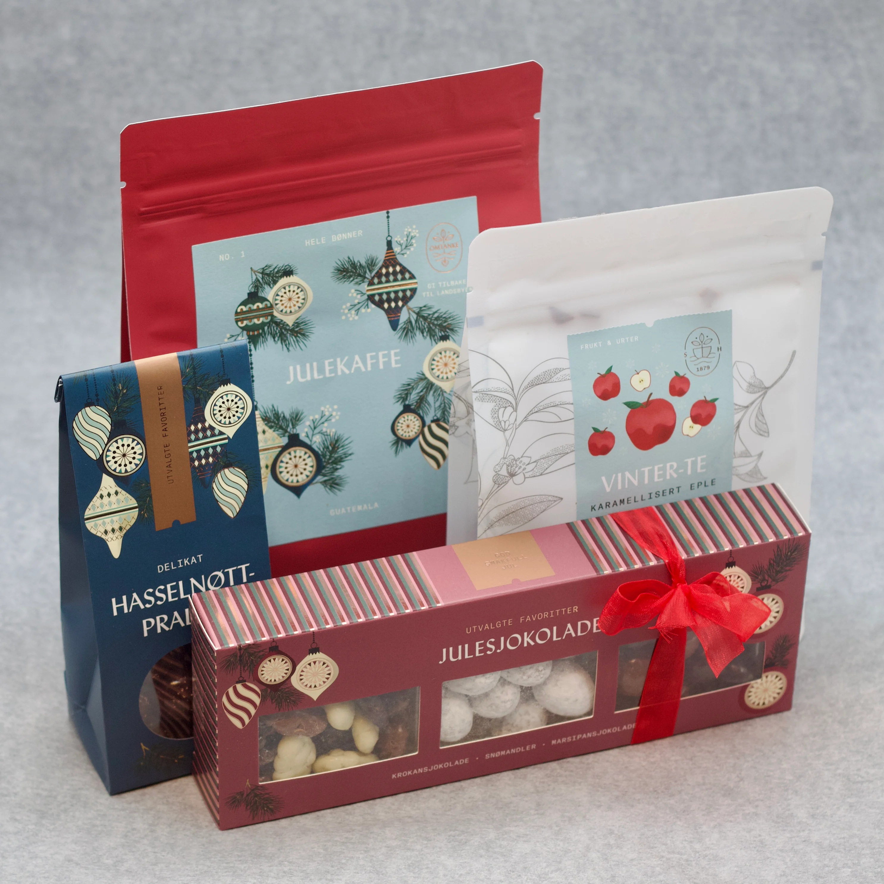 Gavepakke jul - kaffe, te og sjokolade