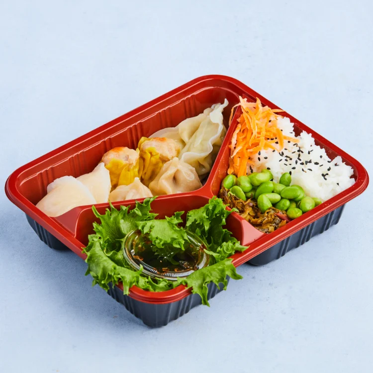 DimSum Mix 8 biter med kokt ris