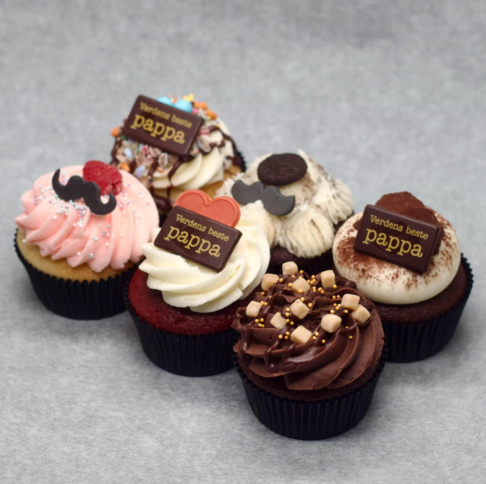 6 cupcakes Father's Day / Farsdag