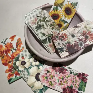 Mini kort - blomster