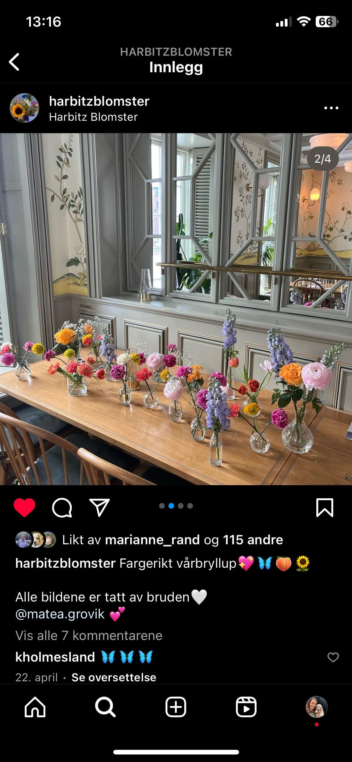 Bordpynt til festen🌸🫐🍁