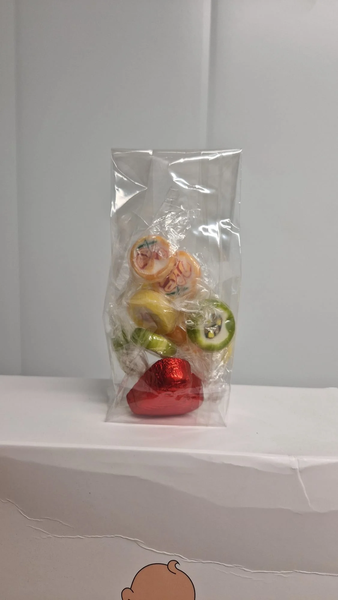 Godteri  drops med sjokoladehjerte♥️