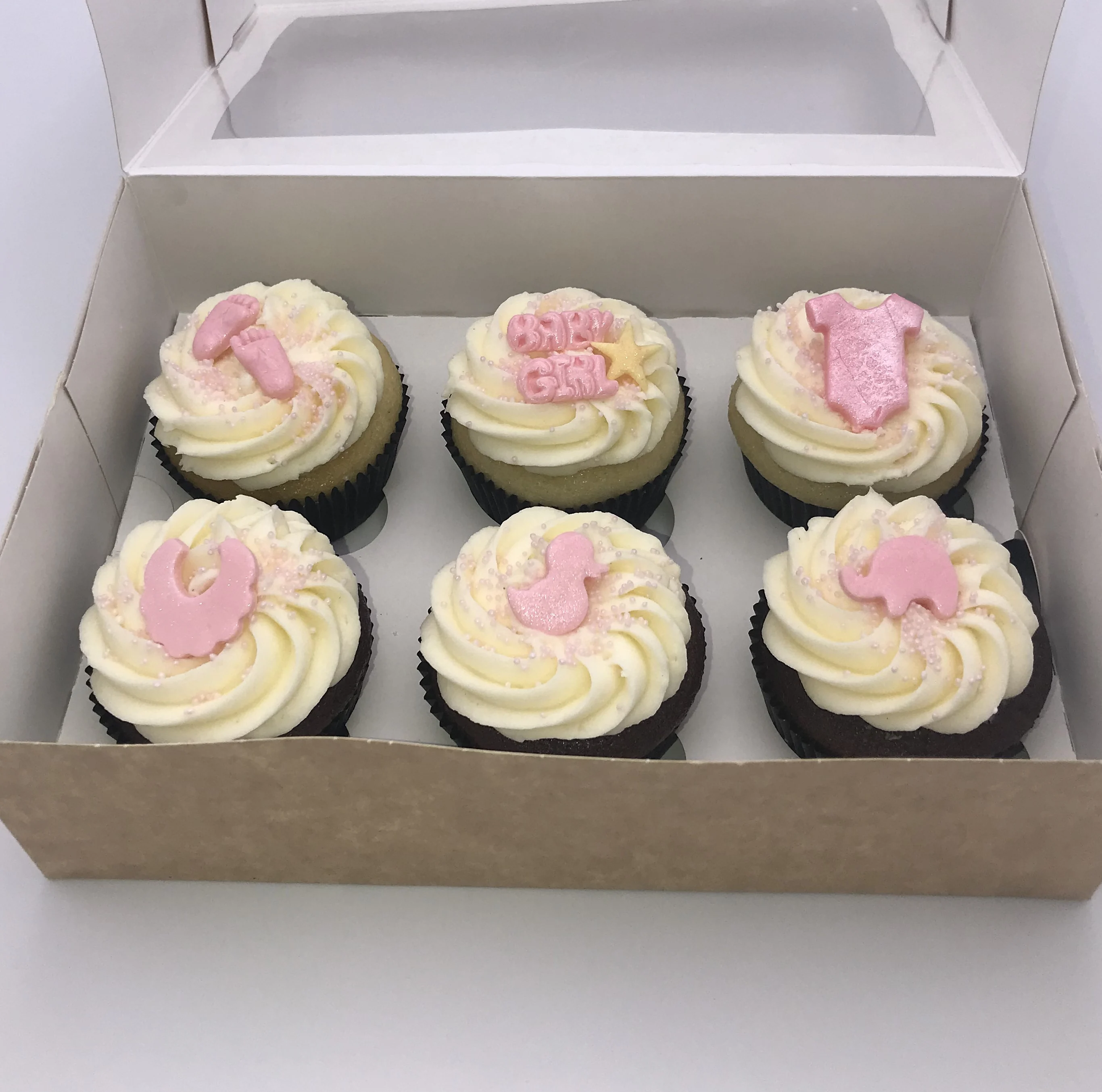 Cupcakes Baby Shower Pink