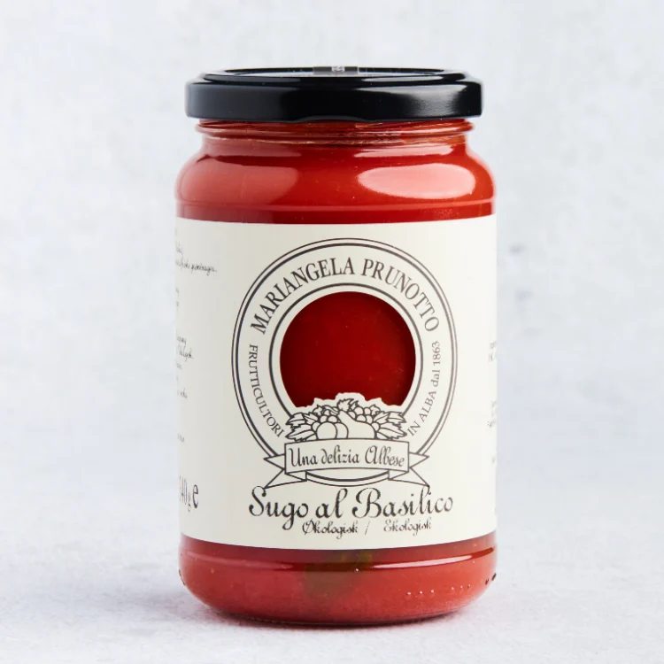 Tomatsaus med basilikum - økologisk