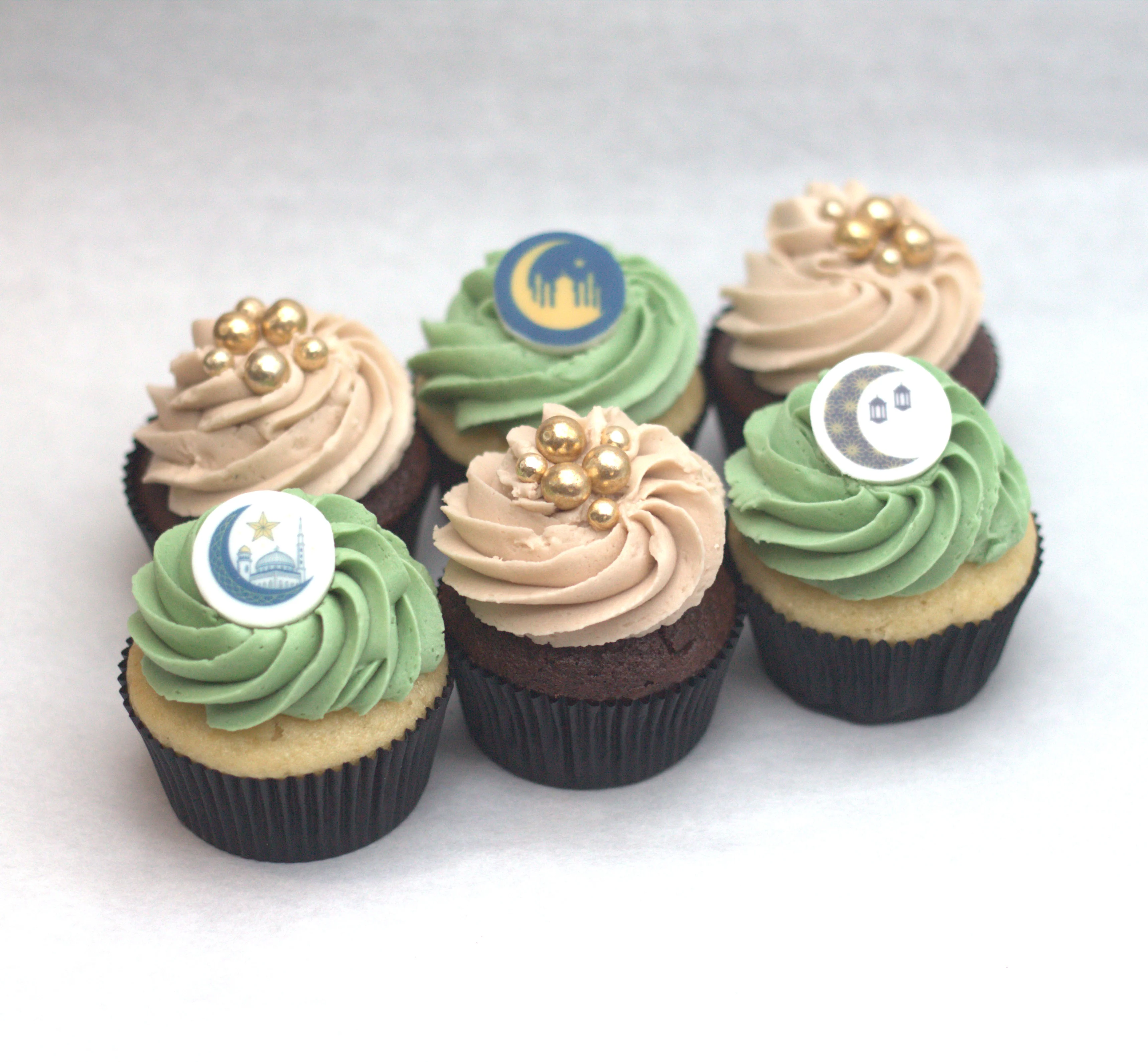 6 Cupcakes Ramadan Mubarak