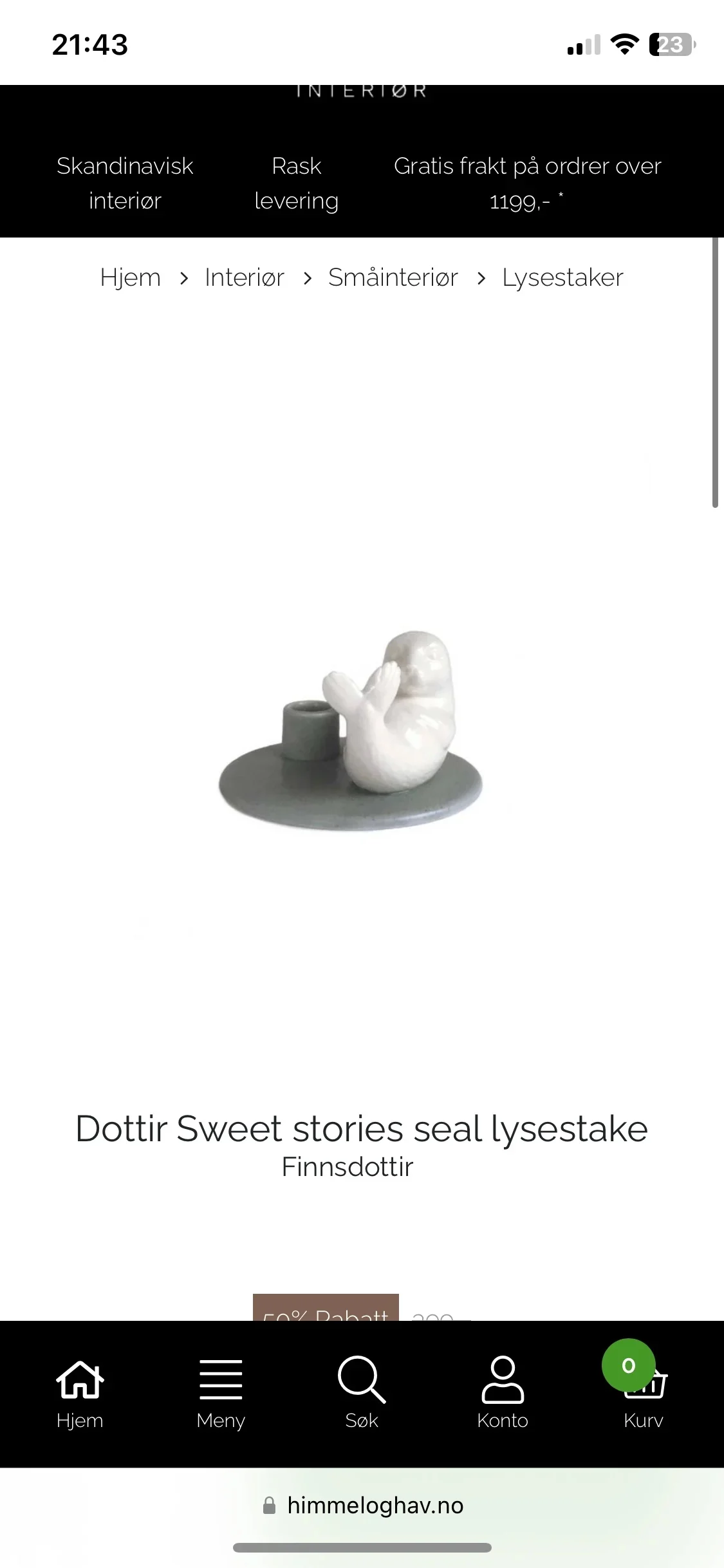 Dottir sel lysestake