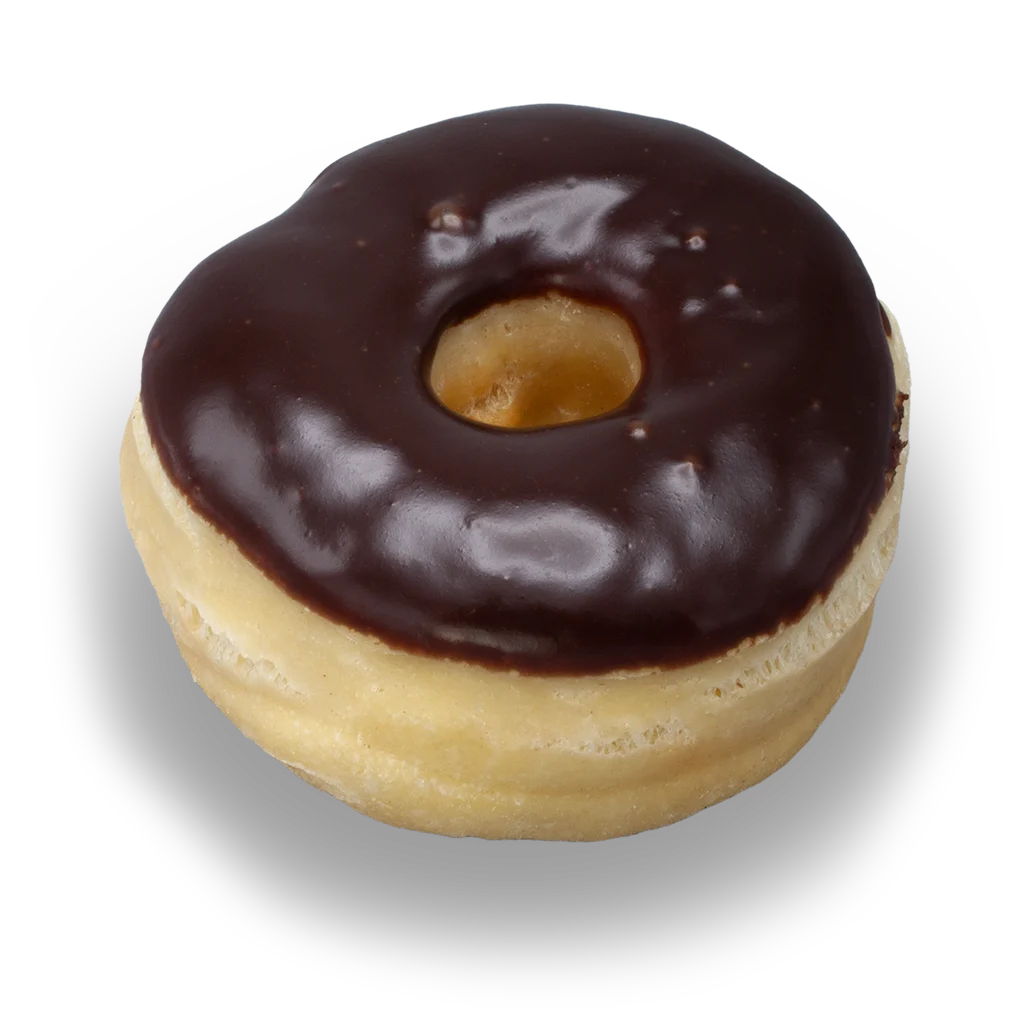 Mørk sjokolade donut