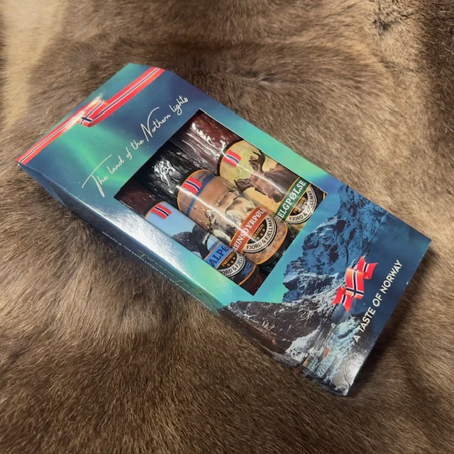 Gavepakke med spekepølser"Nordlys VILT"