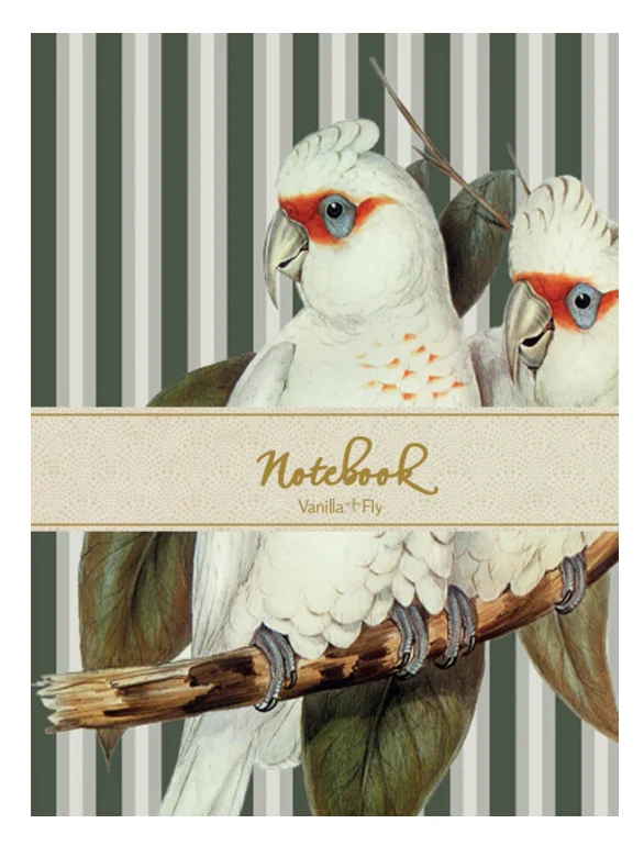 Notatbok med papegøye